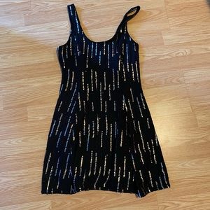 Hollister Sequin Black Dress